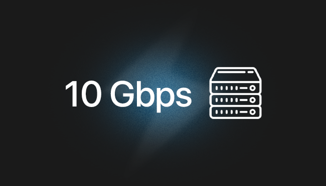 Серверы AreaVPN со скоростью 10 Gbps